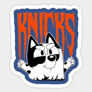 Bluey Knicks Basketball Sticker